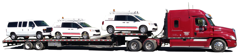 Rest assured your vehicle will be safe, secure 
and will arrive at it's destination when we say it will. 